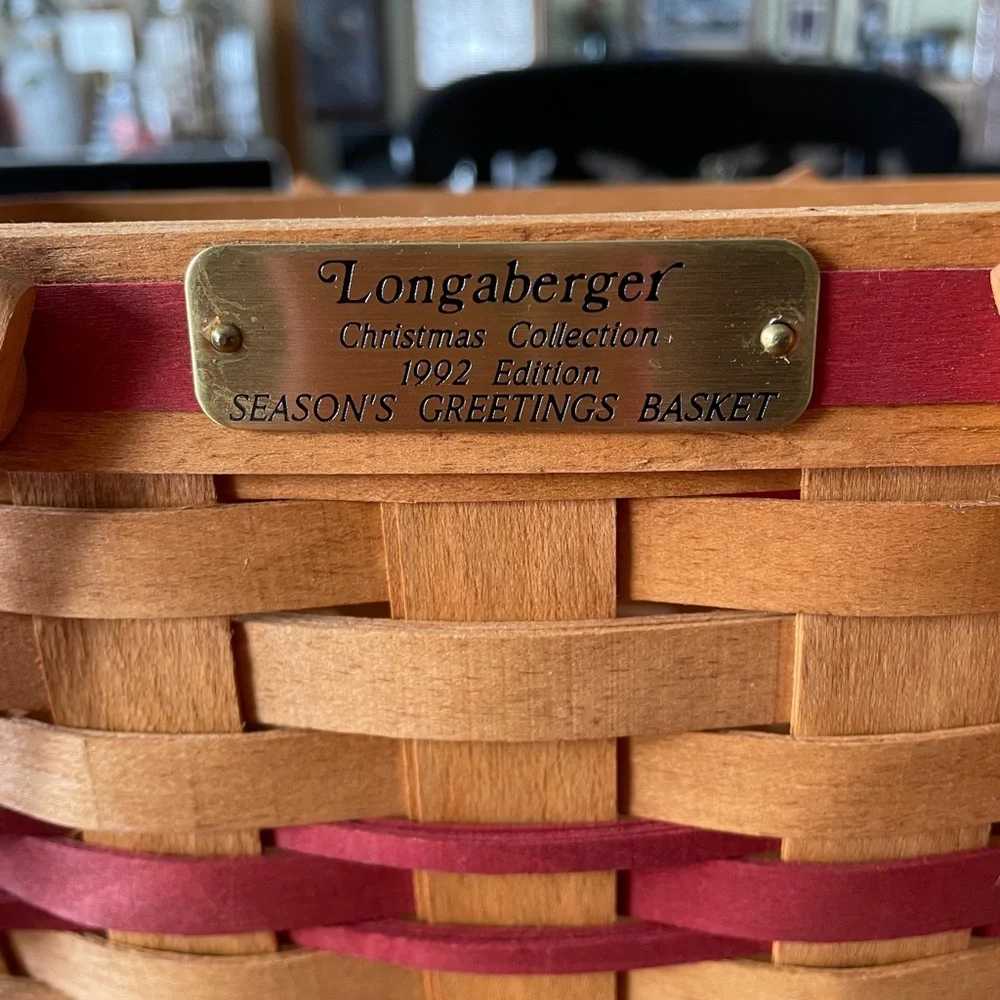 Longaberger 1992 Season’s Greetings Basket